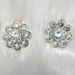 Jewelry - Crystal Flower Earrings Jewelry - Crystal Flower Earrings